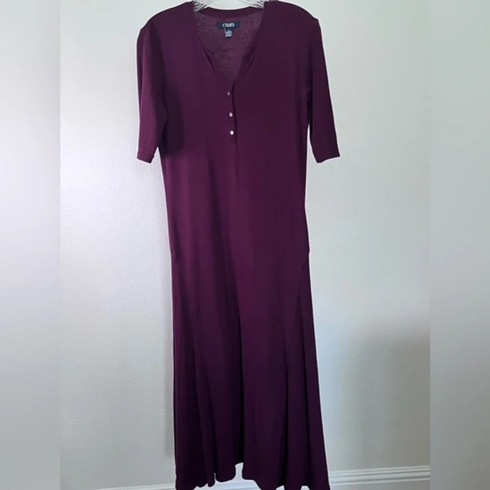 Chaps Dresses | Chaps Burgundy Sweater Dress | Color: Purple | Size: M | Lisamarshelle's Closet